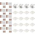 BTF-LIGHTING 10 Sets 3PIN 10mm 0.39in Width Right Angle L Shape Solderless Corner Connector for WS2811 WS2812B SK6812 LED Strip No soldering Can't support 144LEDs/m or ALTOVE LED Lights