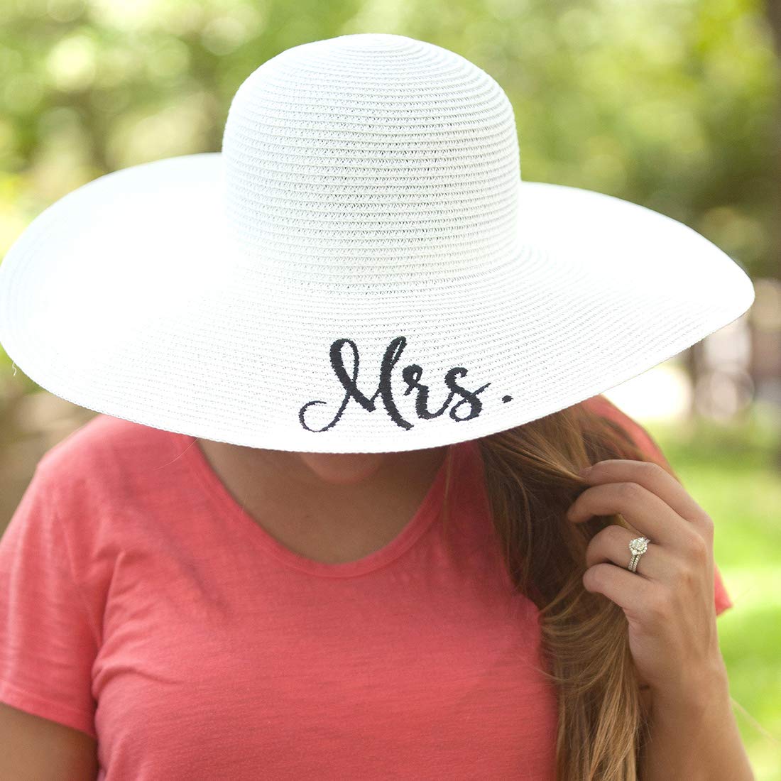 personalized floppy beach hat