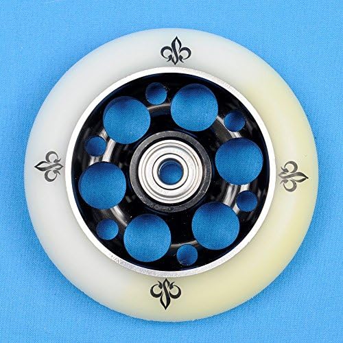 YAK Fleur d YAK Scooter Wheel 100mm White/Black discolor w/Bearings Razor Lucky