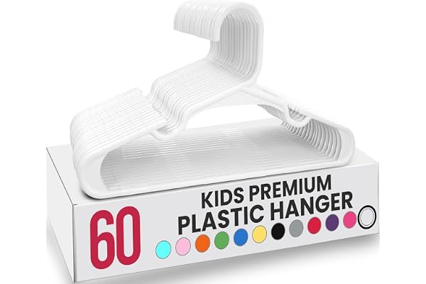 Utopia Home Kids Hangers - Plastic Baby Hangers for Closet - Childrens Hangers for Clothes & Infant Hangers for Closet - Idea