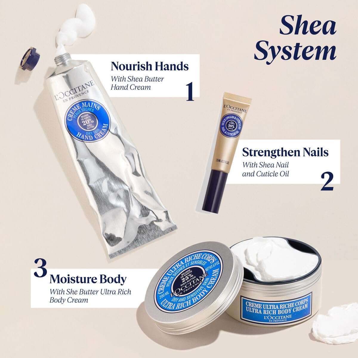 L'Occitane Shea Nourishing Nail & Cuticle Oil: With 30% Shea Oil, Healthier-Looking Nails, Soften Cuticles, Strengthen Nails, 0.25 Fl. Oz