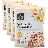 365 by Whole Foods Market, Spelt Green Lentils &amp; Brown Rice, 8.8 Ounce (Pack of 4)