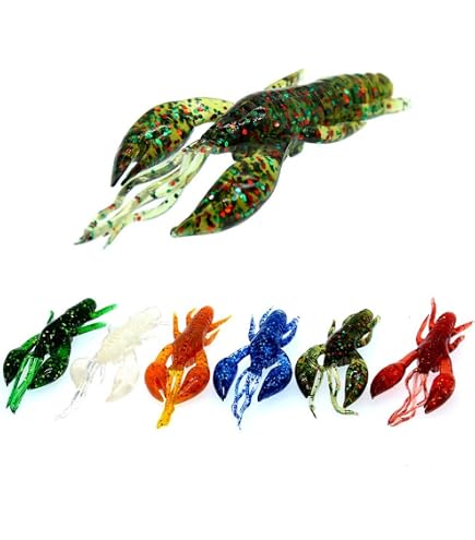 5 Pcs/Box Flying Sauterelle Sauterelle Artificielle Peche Lure Lot Appat Ensemble avec 3 Crochets