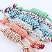 Lisingtool Toys,Puppy Dog Pet Toy Cotton Braided Bone Rope Chew Knot