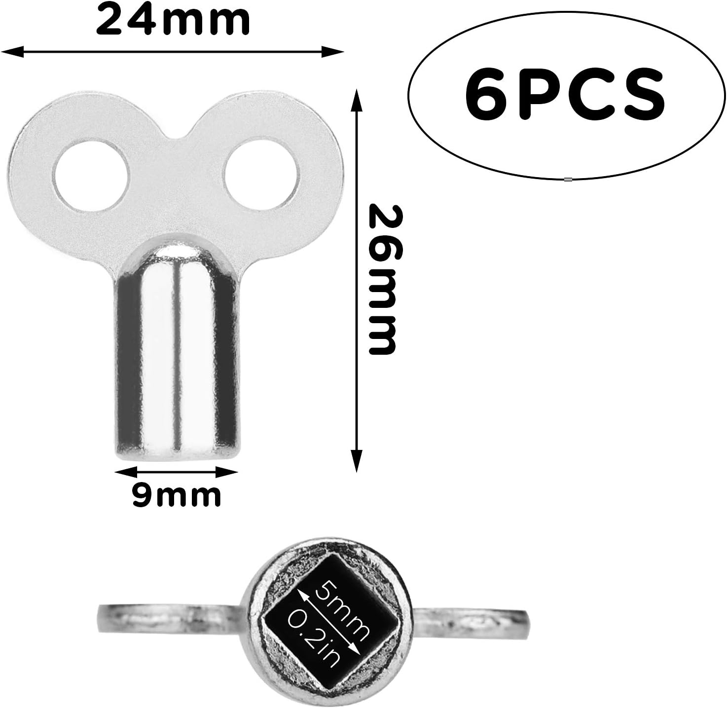 TOYMIS 6Pcs Radiator Valve Keys - Image 3