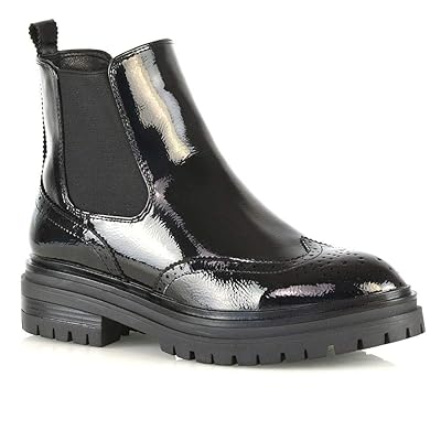 ESSEX GLAM Womens Chelsea Brogue Pull On Ankle Boots Nigeria Ubuy