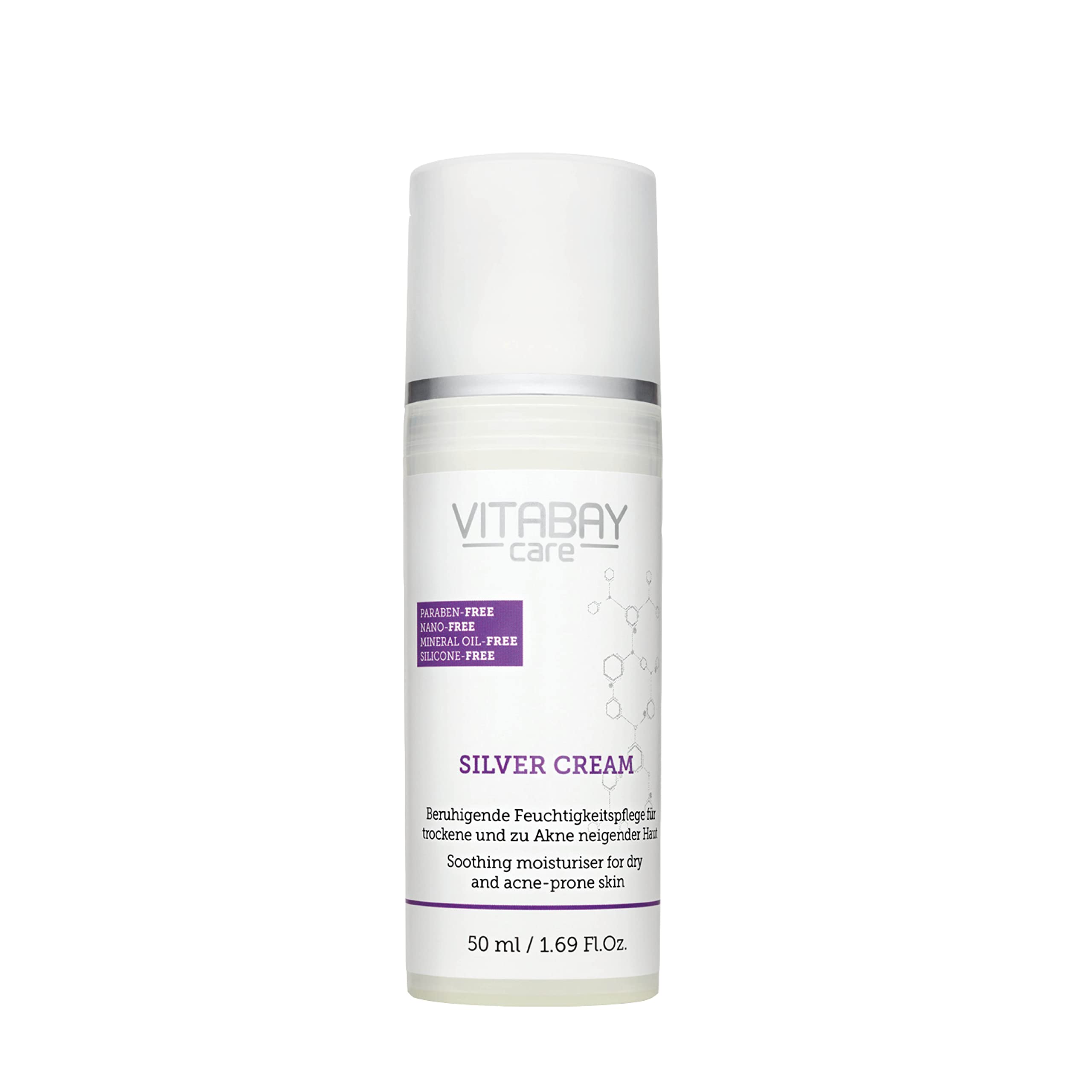 Silver Cream 50ml - Intensive Repair - microsilver, zinc, salicylic acid - for dry problem skin