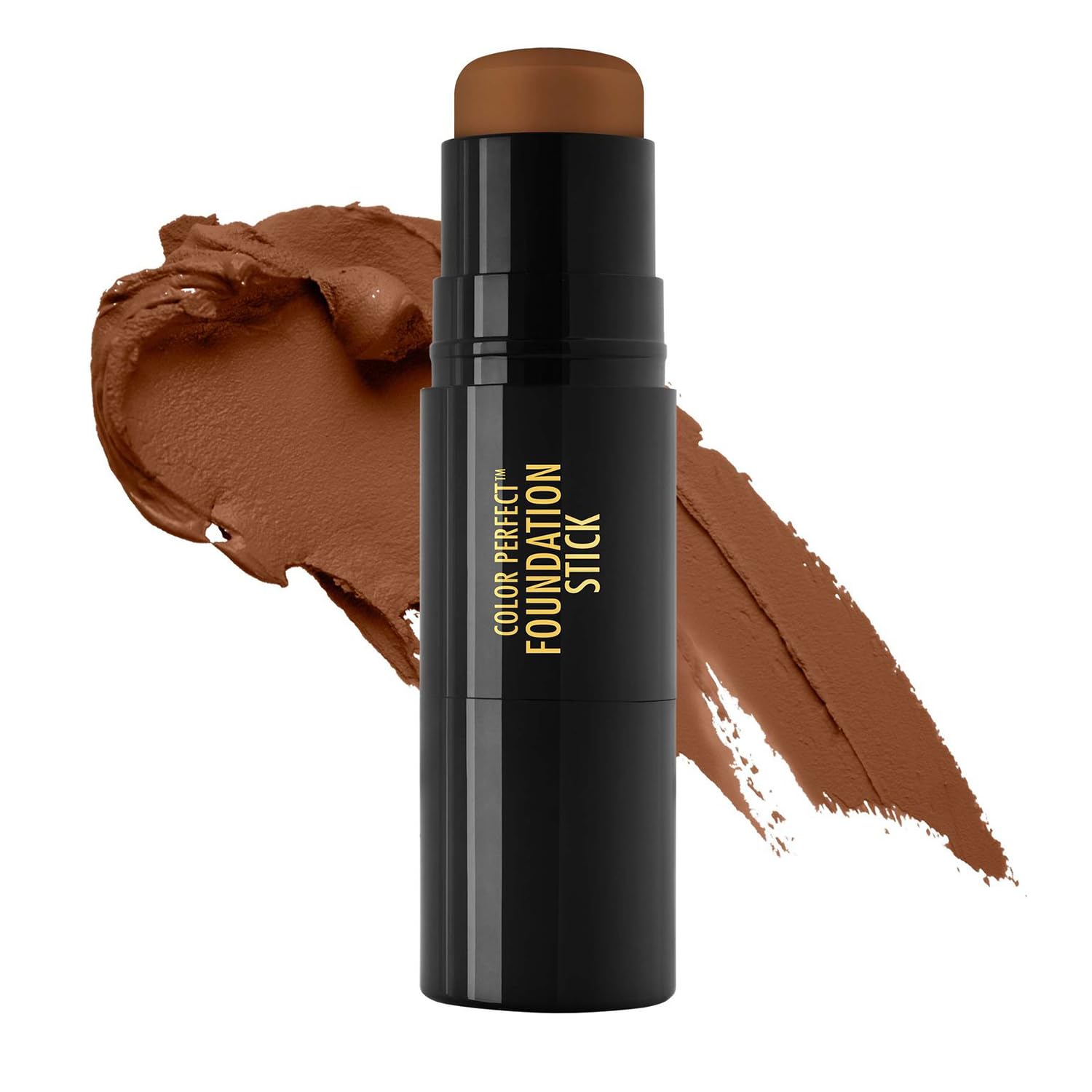 Photo 1 of Black Radiance Color Perfect Foundation Stick with Soft Brush Applicator Duo – Buildable, Blendable Versatile Pigment-Rich Formula - Beautiful Bronze