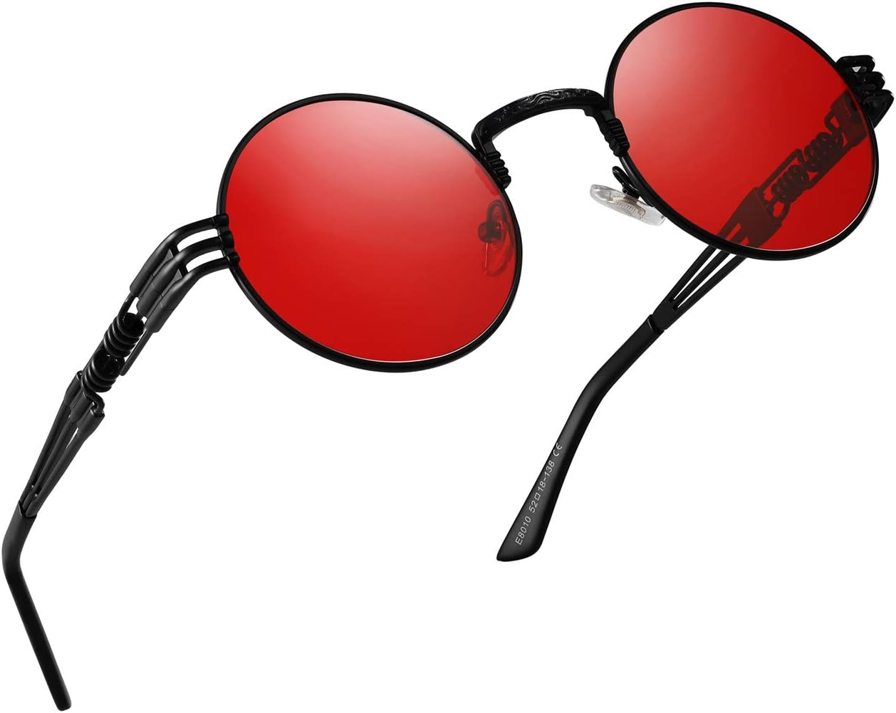 Steampunk Round Sunglasses for Men and Women John Lennon Glasses Circle Metal Eyewear