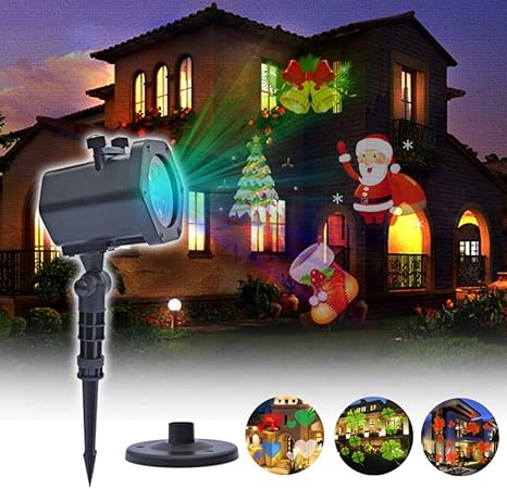 Proiettore Luci Casa Natale.Ljianw Natale Proiettore Luci For Interni All Aperto Decorazione Lampada Fiocco Di Neve Luce A Led Con 12 Diapositive For Compleanno San Valentino Decorazioni For Feste Amazon It Casa E Cucina