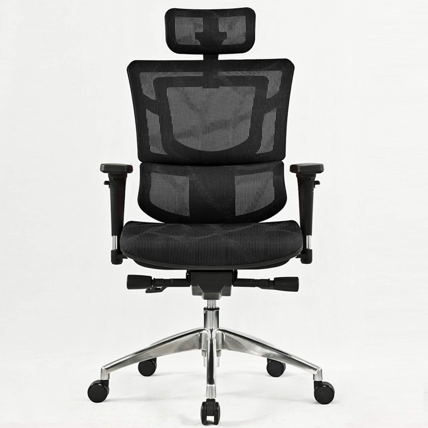 Office Chair Ergonomic with 3D Lumbar Support and Rollerblade Wheels,Seat Depth Adjustment,Executive Office Chair with High Back and All Mesh Design(Black): Kitchen & Dining