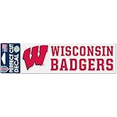NCAA University of Wisconsin WCR38091014 Perfect Cut Decals, 3" x 10"