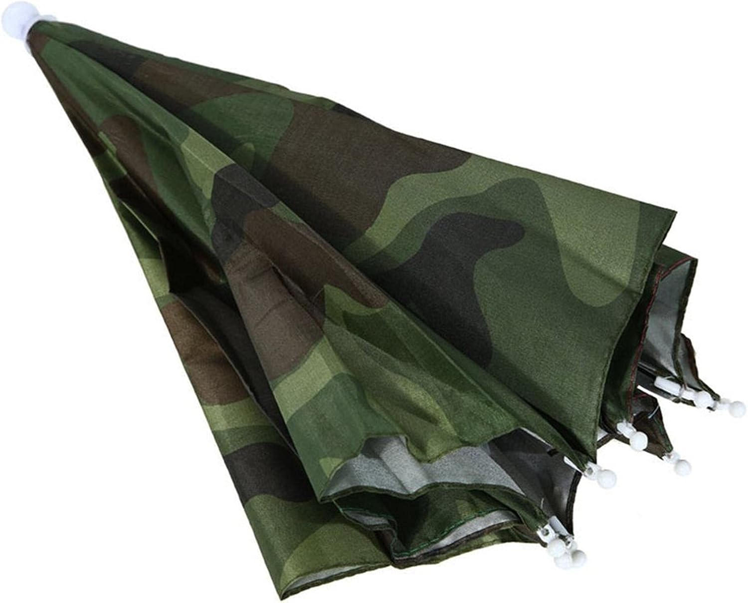 Fishing Umbrella Hat Camping Head Parasol Camouflage Novelty Headgear
