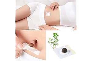 LORENZERIK 30pcs Mugwort Belly Sticker, Natural Belly Button Patch for Men/Women