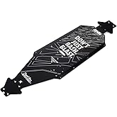 ARRMA Aluminum Chassis CNC 7075 T6 LWB, Black: EXB, ARA320570