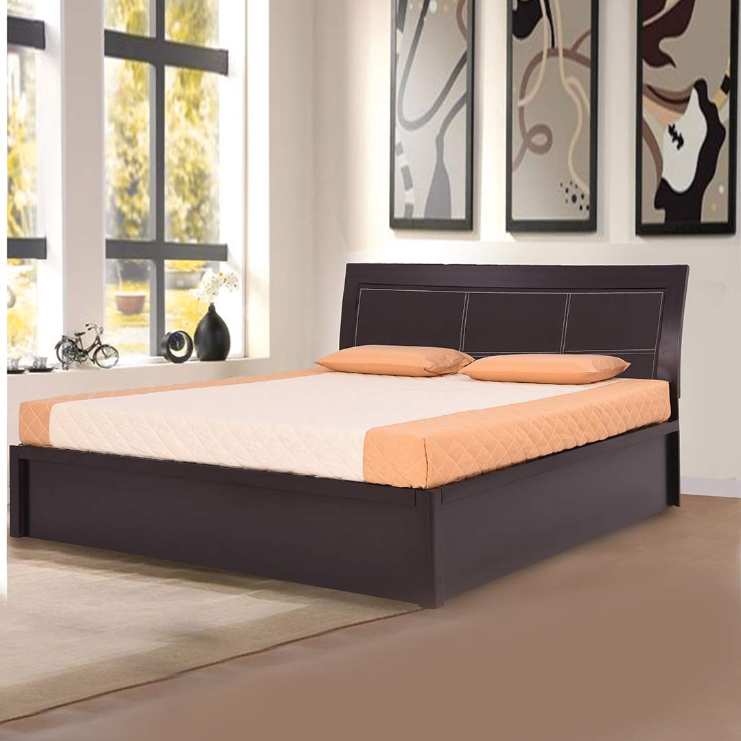 Royaloak Madrid Queen Size Bed with Storage (Brown) Amazon.in Home