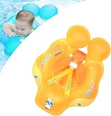 COSORO Newborn Baby Swimming Float 3-12 Months Orange Safety Seat view 1