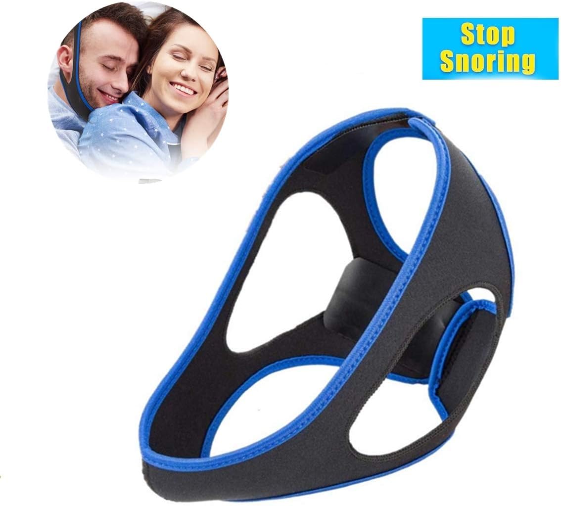 Anti snoring Devices, Anti Snoring Chin Strap, Advanced snoring Solution, Snore Reducing Aids Snore Stopper Chin Strap, Stop Snoring Sleeping Aid for Snoring Women and Men