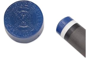 BULLETPROOF BREAK TIPS Bulletproof Recoil Pool Billiards Snooker Cue Tip, 100% Synthetic Polymer, Maintenance-Free, Lasts 10x Longer Than Leather, Never Flatten, Never Mushroom, Never Hardens, Vegan, 14mm Soft Med Hard