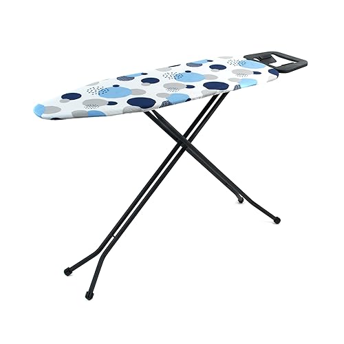 Beldray Swift Ironing Board – Collapsible, Lightweight Folding Ironing Table, 97 x 34cm Surface, 4 Adjustable Heights, Thick Felt Underlay For A Smooth Press, 100& Cotton Cover, 117 x 35cm
