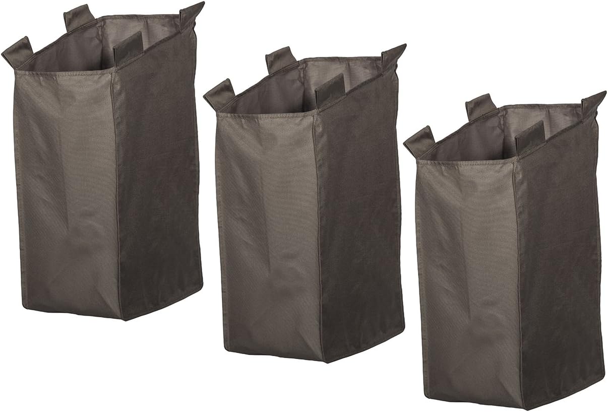 STORAGE MANIAC Laundry Hamper Liner, Replacement Laundry Cart Bag with Loops, 3Pack Laundry