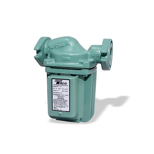 Taco 0011F4 1/8HP Cast Iron Cartridge Circulating Pump Amazon.ca