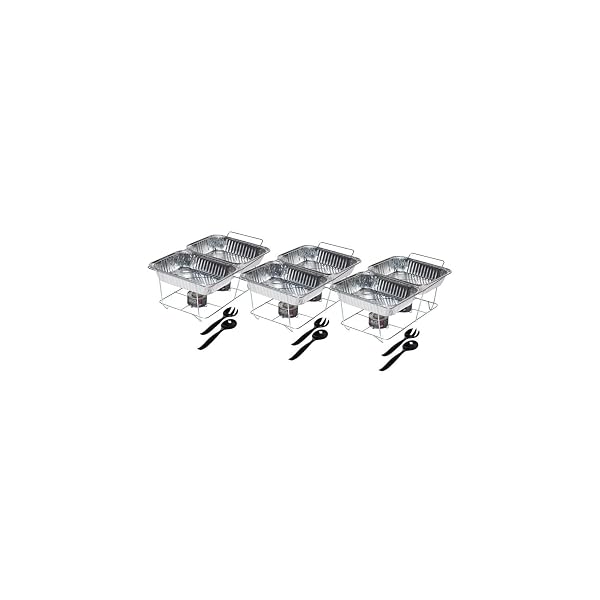 DAILY CHEF DISPOSABLE FOOD SERVING PARTY SET – 24 PC.