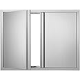 VEVOR BBQ Access Door - 31" W x 24" H Stainless Steel Flush Mount Vertical Door for BBQ Island, Grilling Station