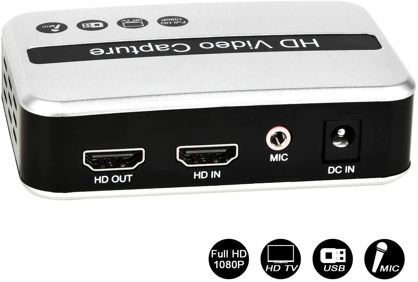 Digitnow Hd Game Capture Hd Video Capture Device Hdmi Video Converter Recorder For Ps4 Xbox One Xbox 360 Livetv Pvr Dvr Support Mic In Hdmi In And Out Full Hd 1080p Can Capture Any Hd Video Buy