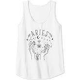 Womens Aries Zodiac Sign Celestial Astrology Horoscope Aries Symbol Tank Top