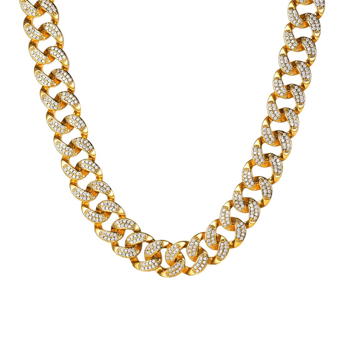 Buy U7 Ice Out Cuban Chain Necklace 