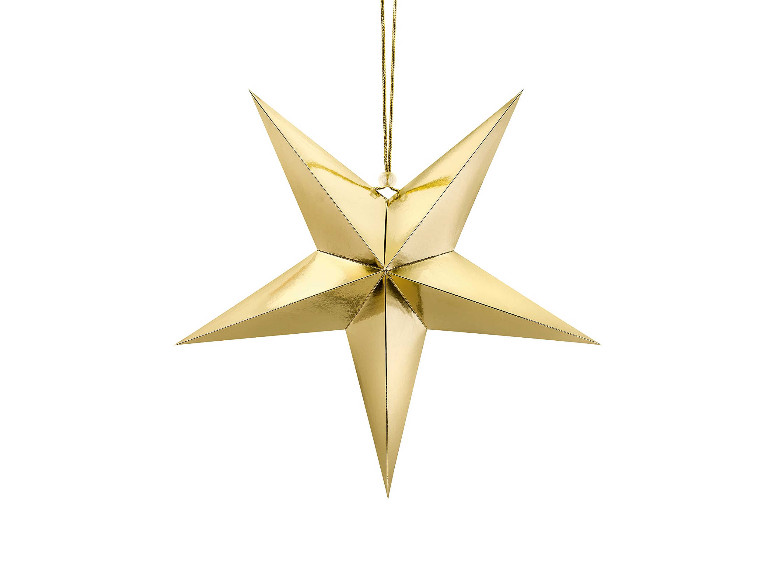 P&D Decorative Star 45 Cm, Cardboard, Gold