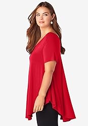 Roaman's Women's Plus Size Swing Ultra Femme Tunic