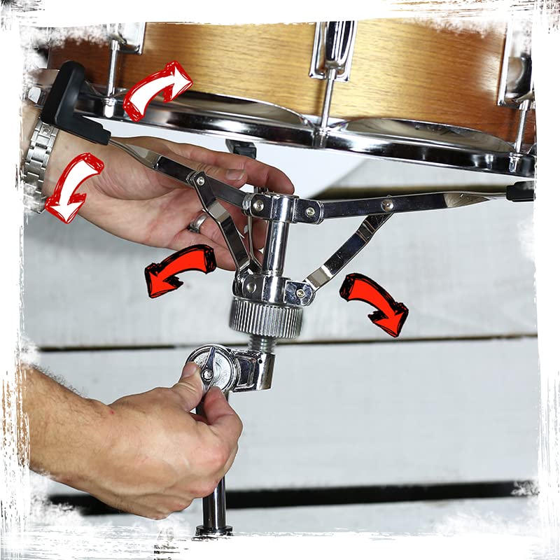 Snare Drum Stand by GRIFFIN Deluxe Percussion Hardware Base Kit
