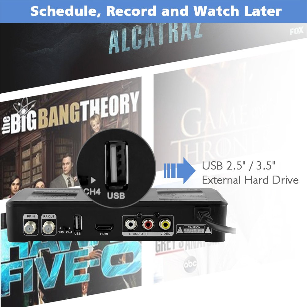 Mediasonic HomeWorx ATSC Digital Converter Box w/ Recording and Media