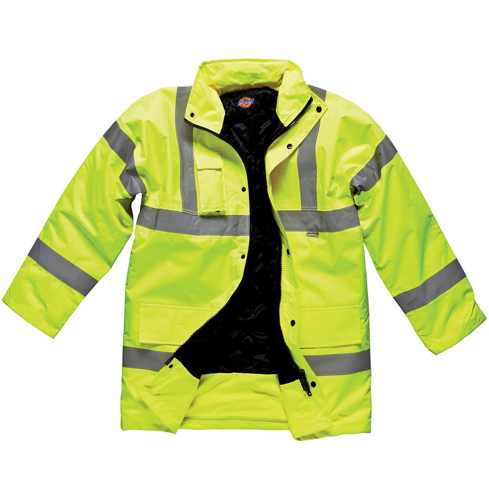 Dickies High Visibilty Hi-Vis Yellow Safety Motorway Jacket (Medium Chest 40" - 42")