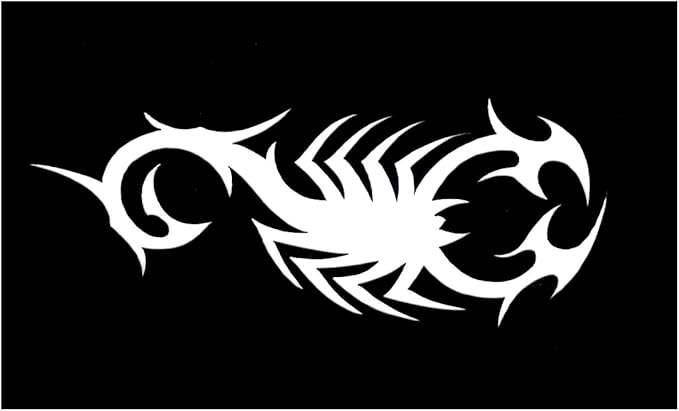 Amazon ステンシルシート サソリ Gs 136 ボディジュエリー ステンシル プレート シール マーク デザインシート ダイヤモンドタトゥー ヘナタトゥー フェイクタトゥー トライバル ボディアート グリッター ハロウィン タトゥーシール 通販