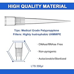 CryoKing 200ul LTS Pipette Tips, Universal Sterile