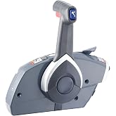 ECILKUC Boat Throttle Control, 5006180 Side-Mounted Outboard Remote Control Box for Evinrude Johnson, Marine Throttle Control Box with Power Trim Switch and Lanyard