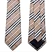 Secdtie Men's Brown Black White Checks Jacquard Woven Silk Tie Formal Necktie