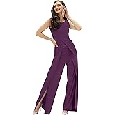 KOH KOH Womens 2026 Sleeveless Cocktail Wide Leg One Piece Jumpsuit Romper Playsuit