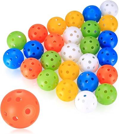 Xiaomoyu 28 Pcs Golf Practice Balls 40mm Air Flow Hollow HDPE Indoor Outdoor
