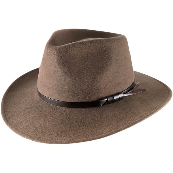 Classic Italy Fedora Wool Felt Fedora Hat Packable Water Repellent