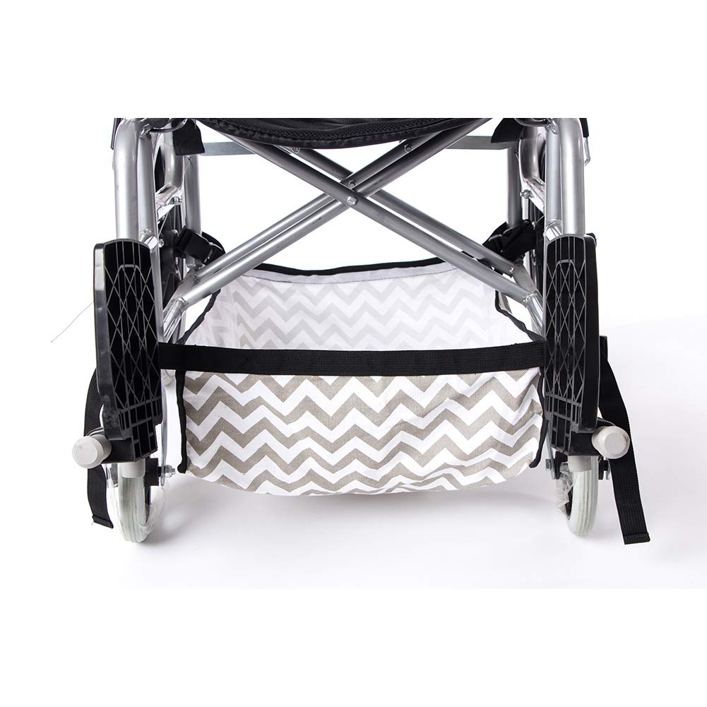 Fushida Canvas Wheelchair Under Seat Bag, Rollator Storage Basket for