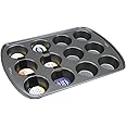 Wilton Perfect Results Premium Non-Stick Cupcake Pan, 12-Cup Muffin Tin, Steel Baking Supplies