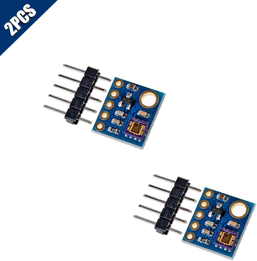 KOOBOOK 2Pcs GY-8511 UV Sensor Module ML8511 UVB UV Rays Sensor Breakout UV Light Sensor Analog Output for Arduino