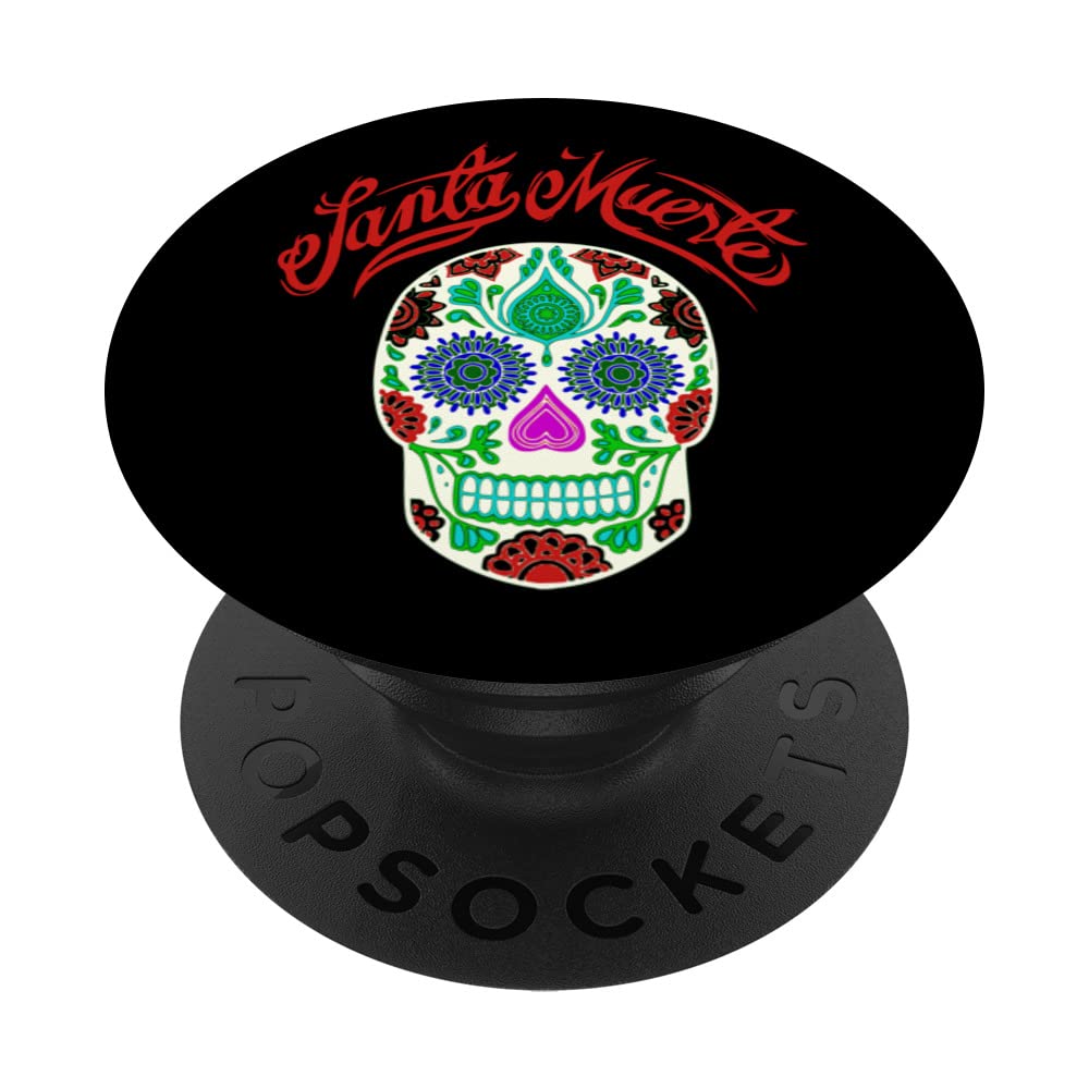 SANTA MUERTE MEXICAN SKELETON GOTHIC HALLOWEEN WOMEN MEN PopSockets Swappable PopGrip