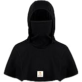 BOCOMAL FR Face Mask Winter Fleece Balaclava Neck Hood 10.5oz 100% C Flame Resistant Welding Full Head Neck Cover