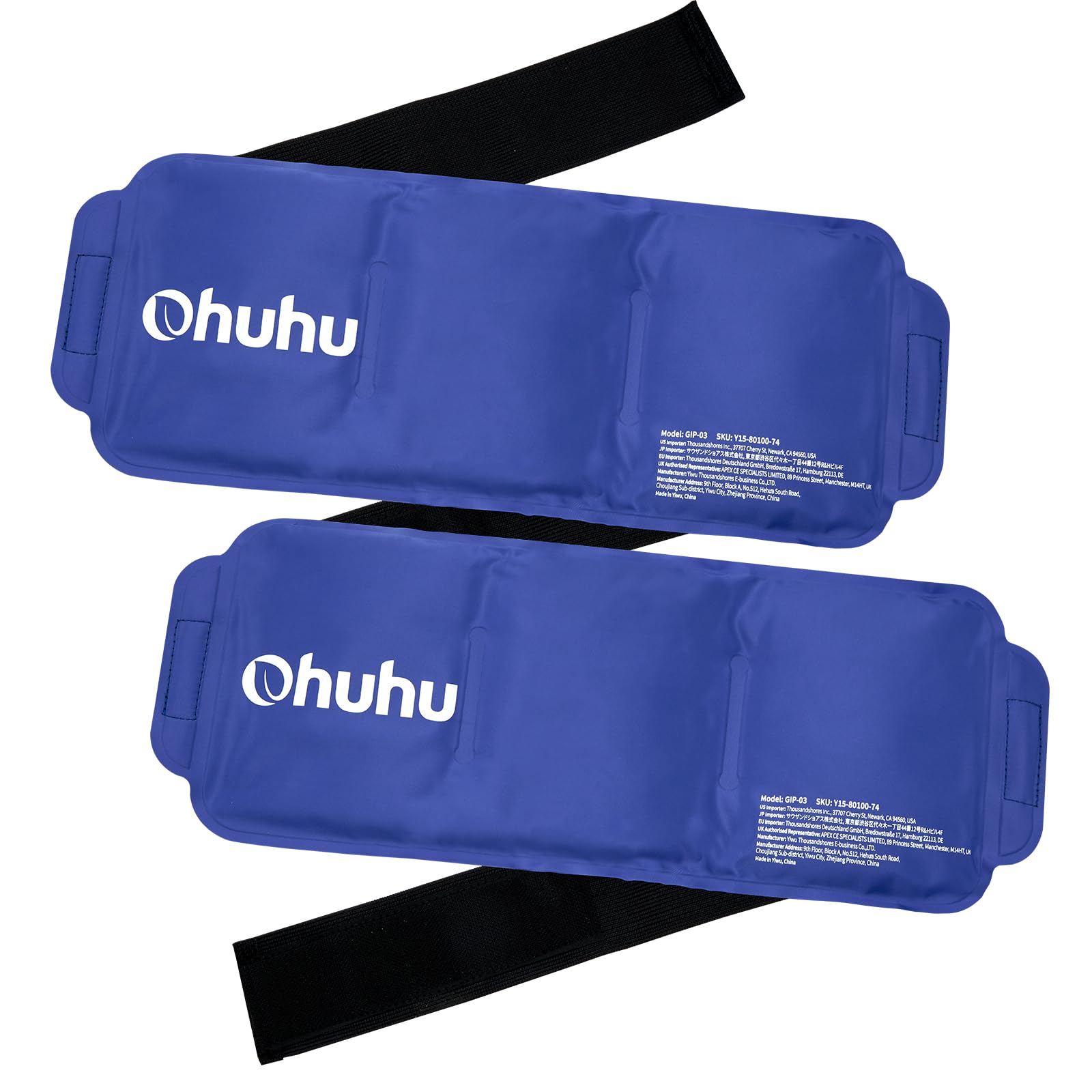 Photo 1 of Ice Pack Wrap for Injuries: Ohuhu 2 Pack Reusable Ice Packs with Wrap Hot Cold Therapy Gel Ice Pack Adjustable Flexible for Shoulders Wrists Knee Back Neck Legs Hip Aches Injury Pain Relief