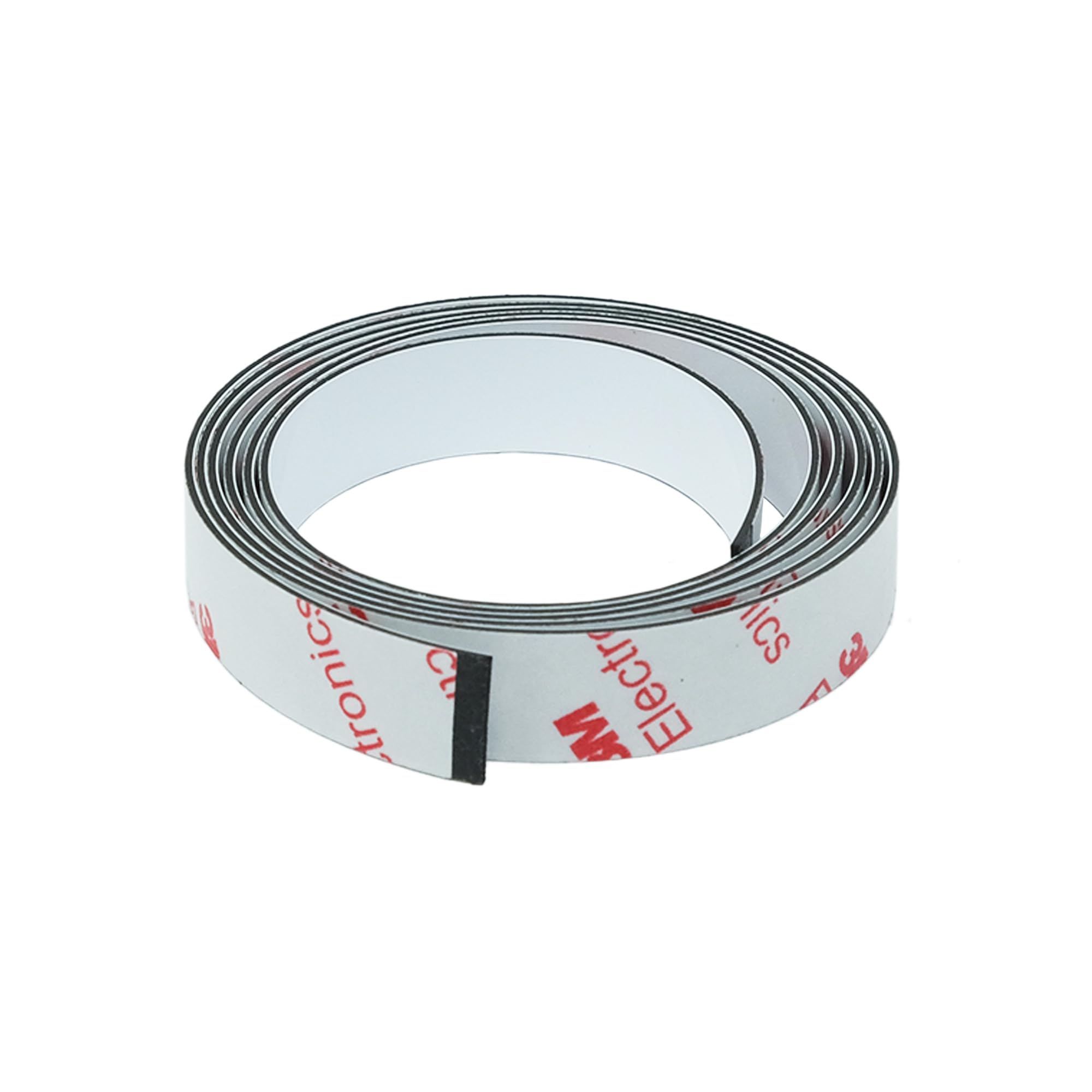 FerroFlex® 12.5mm Wide 3M Self Adhesive & Gloss White Ferrous Strip for Walls, Office, Home and Creating Instant Surfaces Magnets Will Attract To - 1 Metre Length